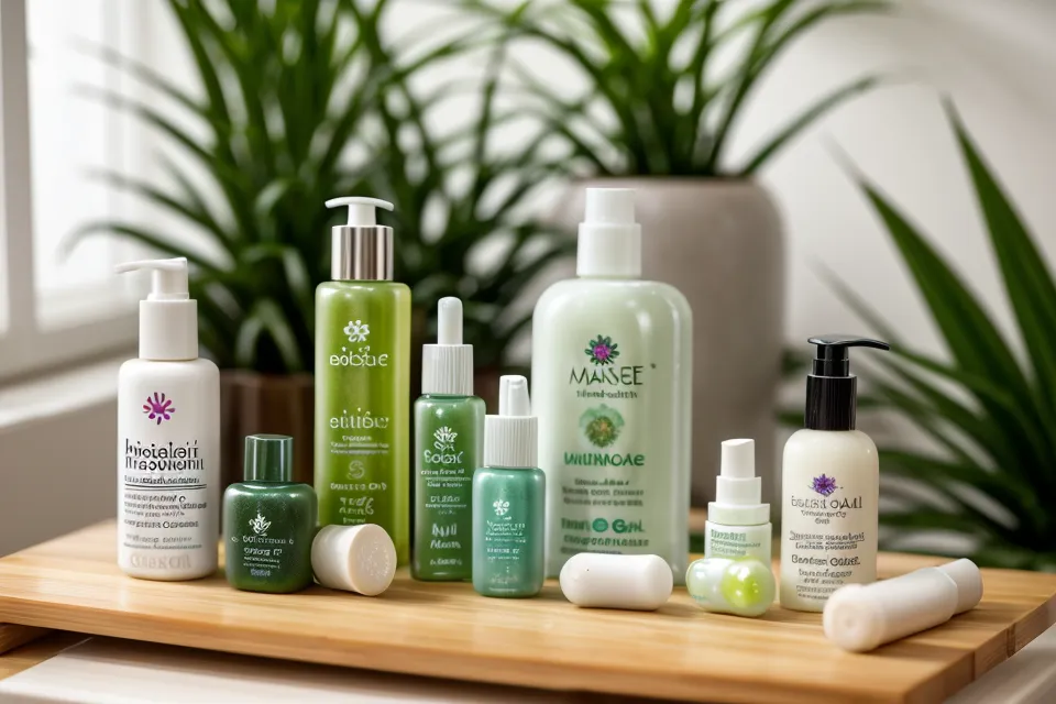 Smartphone and yoga gear representing a holistic foot care and nail health routine
