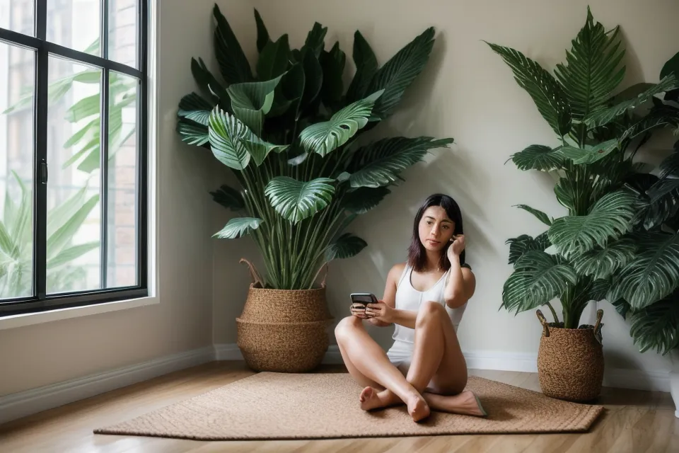 Smartphone and yoga mat used for tracking notes in a barefoot yoga foot care routine